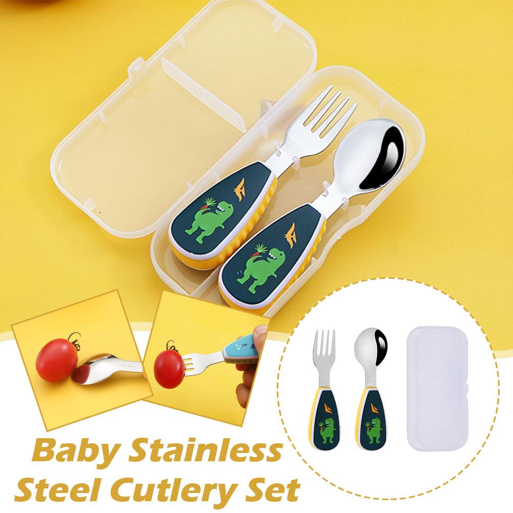 Baby Food Knife Set - 2 قطعة أدوات المائدة لطيف الغذاء