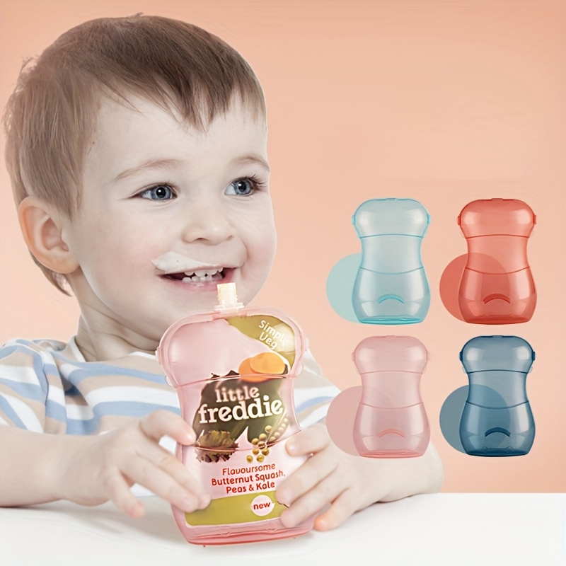 Puree Baby Food - حامل أكياس طعام الأطفال المضاد للضغط،