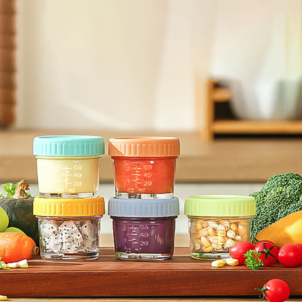 Baby Food In Jar - 6 قطعة جرة ميسون الزجاج جرة