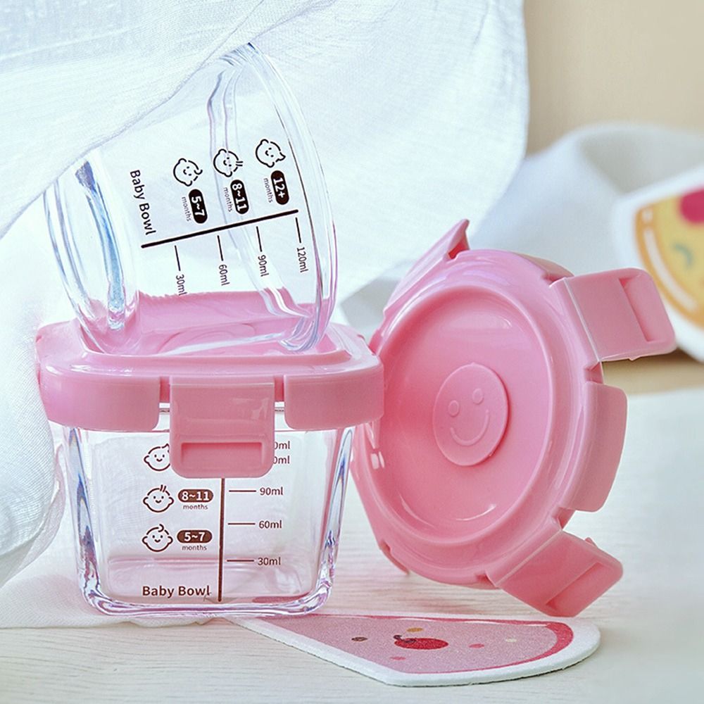 Baby Food In Jar - صندوق تخزين طعام زجاجي للأطفال ،
