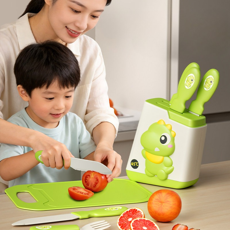 Baby Food Knife Set - مجموعة ألعاب مطبخ للأطفال تتميز بألواح
