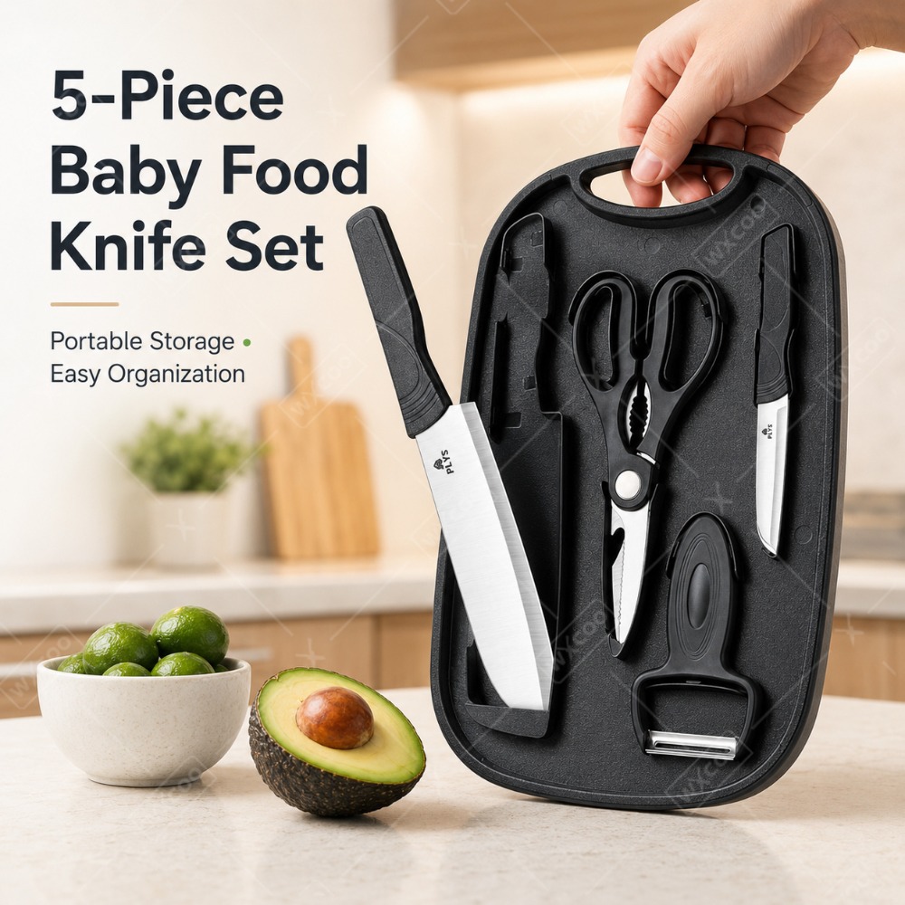 مجموعة أدوات تحضير طعام الأطفا - مراجعة Baby Food Utensils Set وسعره