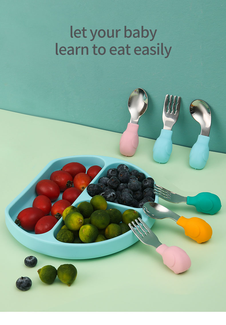 طقم أدوات المائدة للأطفال مجمو - مراجعة Baby Food Utensils Set وسعره