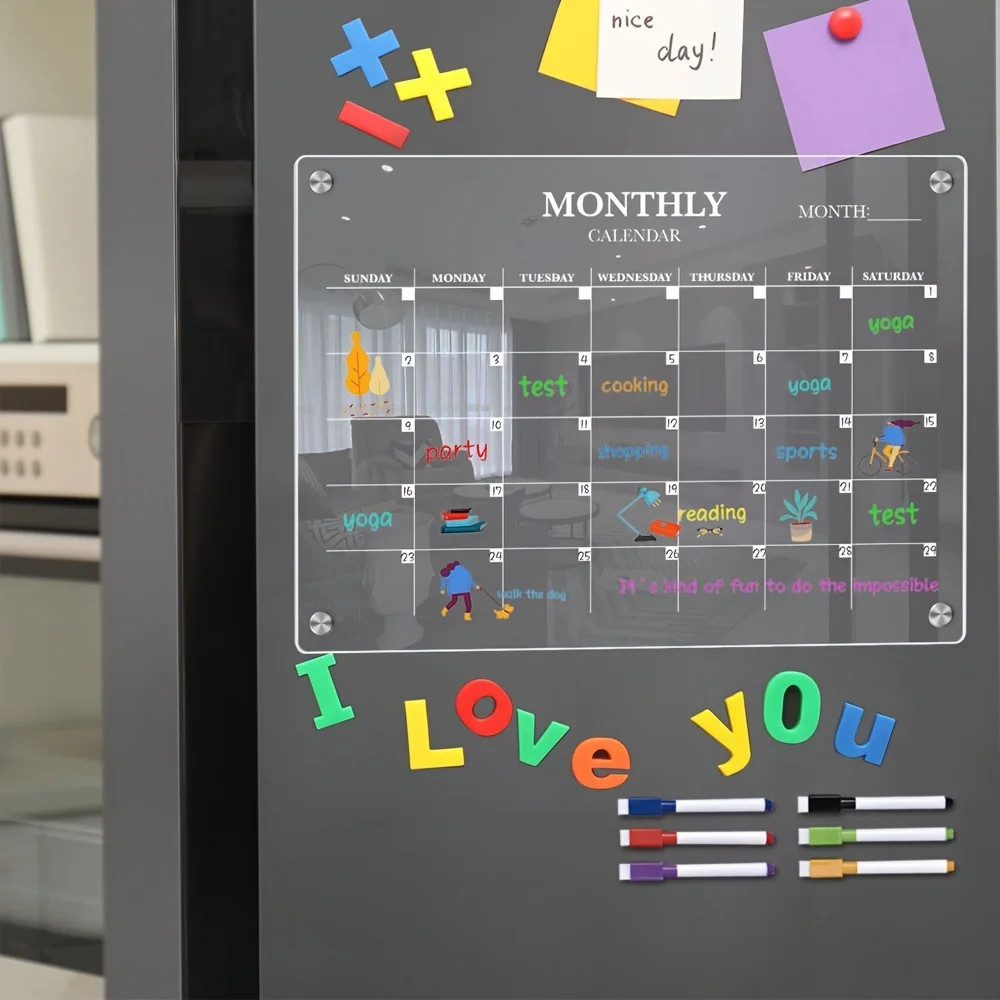 تقويم مغناطيسي للمسح الجاف من  - مراجعة Baby Food Schedule وسعره