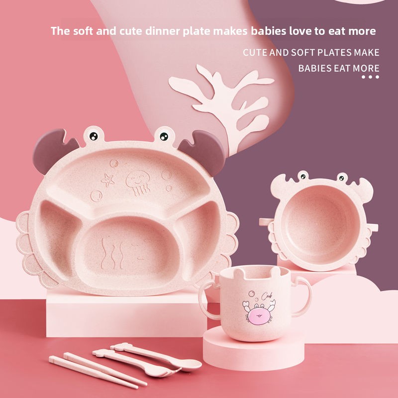 4/6 قطع من أطباق الأطفال على ش - مراجعة Baby Food Utensils Set وسعره