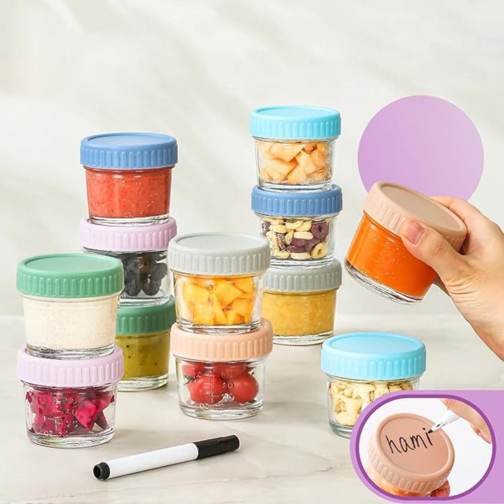 6 قطعة جرة ميسون الزجاج جرة أغ - مراجعة Baby Food In Jar وسعره