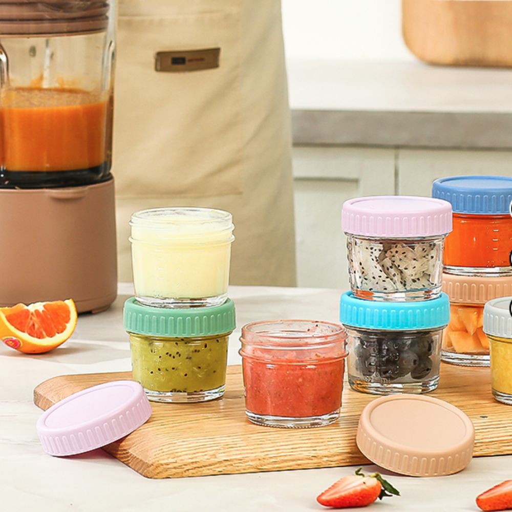 6 قطعة جرة ميسون الزجاج جرة أغ - مراجعة Baby Food In Jar وسعره