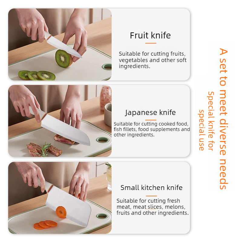 3-PCS مجموعات سكاكين المطبخ شف - مراجعة Baby Food Knife Set وسعره