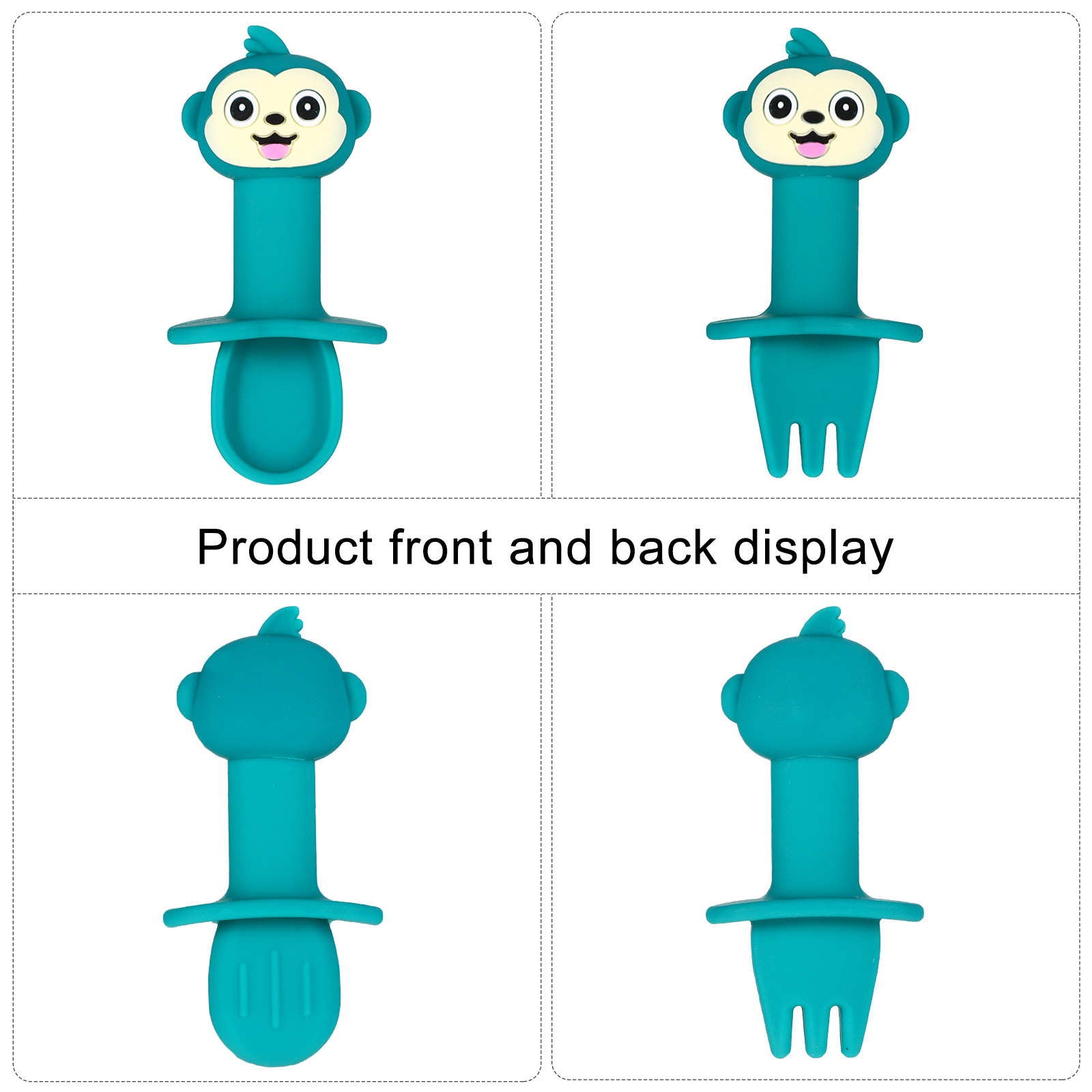 طقم ملعقة وشوكة سيليكون للأطفا - مراجعة Baby Food Utensils Set وسعره