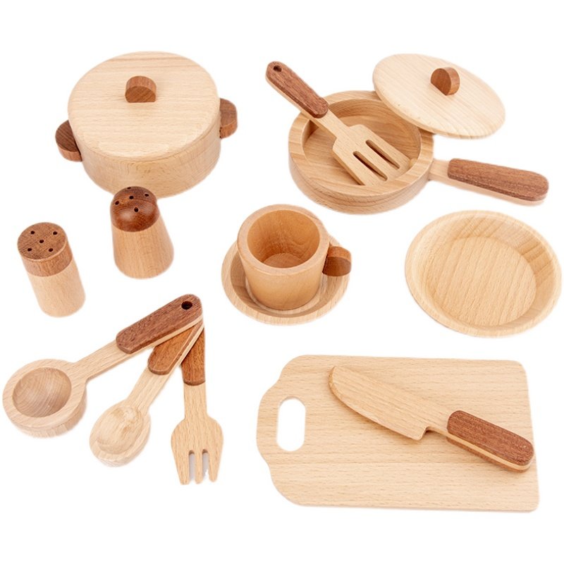 مجموعة ألعاب مطبخ خشبية للأطفا - مراجعة Baby Kitchen Food وسعره