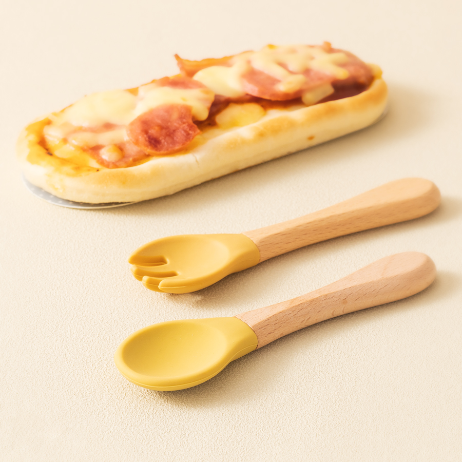 2 قطعة ملاعق تعلم الطفل أواني  - مراجعة Baby Food Utensils Set وسعره
