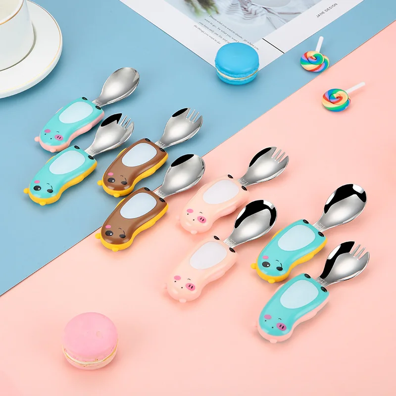 مجموعة أدوات مائدة محمولة للأط - مراجعة Baby Food Knife Set وسعره
