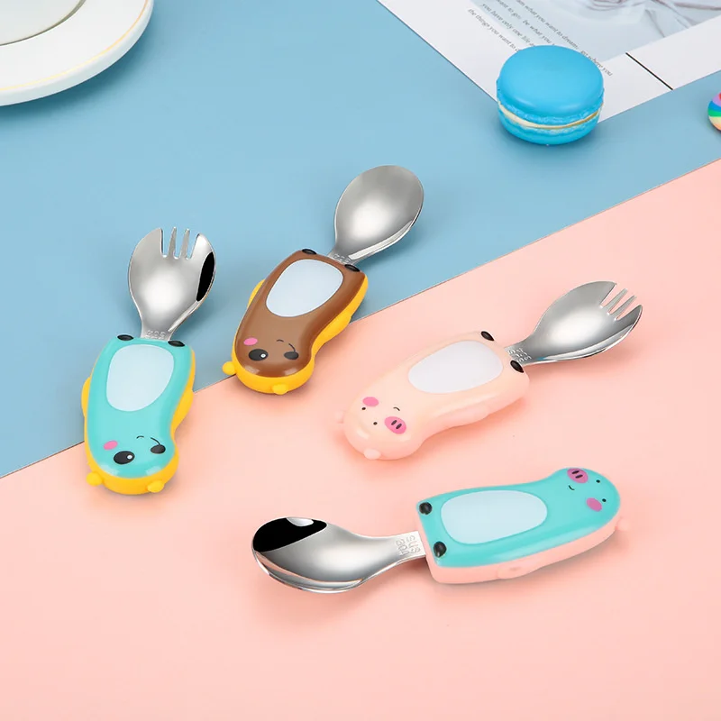 مجموعة أدوات مائدة محمولة للأط - مراجعة Baby Food Knife Set وسعره
